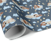 Slapen Puppies: Good Night Pattern Cadeaupapier (Rol Hoek)