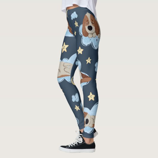 Slapen Puppies: Good Night Pattern Leggings (Links)