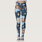 Slapen Puppies: Good Night Pattern Leggings (Voorkant)