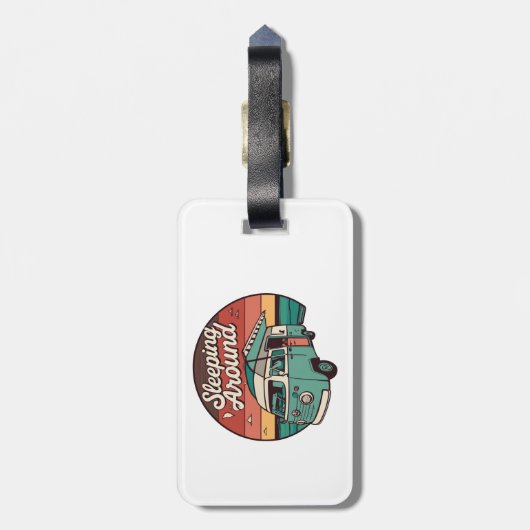 Slapen rond camper bagagelabel (Achterkant verticaal)