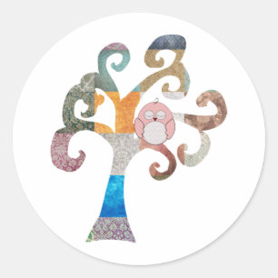 Slapen Ronde Sticker