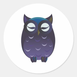 Slapen Ronde Sticker