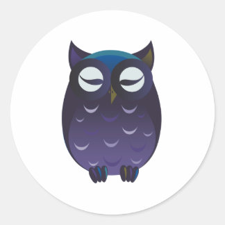 Slapen Ronde Sticker