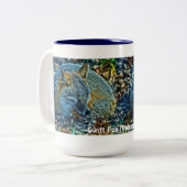 Slapen Swift Fox Wildlife Art Tea of Coffee Mok (Voorkant links)