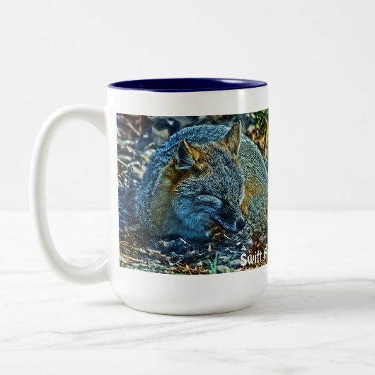 Slapen Swift Fox Wildlife Art Tea of Coffee Mok (Links)