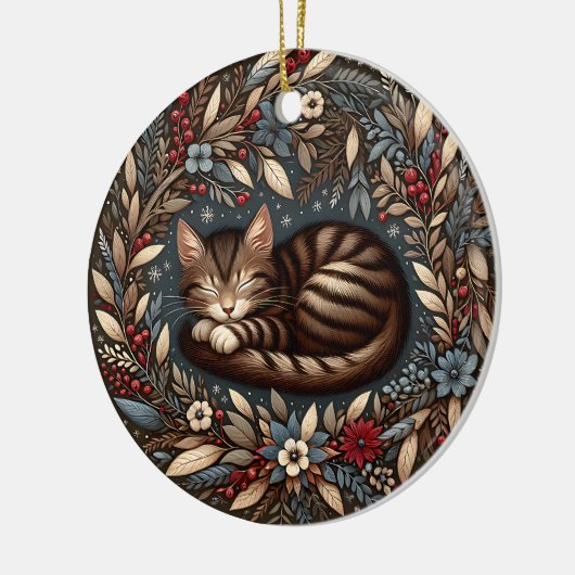 Slapen Tabby Kat Ornament (Links)