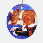 Slapen Tabby Kat Ornament - "Tigger" (Links)