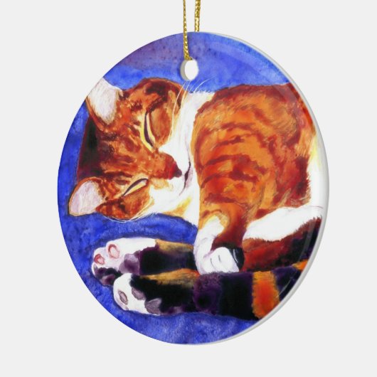 Slapen Tabby Kat Ornament - "Tigger" (Links)