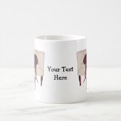 Slapen van de Greyhound in stoeltje gepersonalisee Koffiemok (Center)