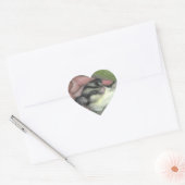 Slapen van suikerglider in mandje hart sticker (Envelop)