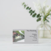 Slapen van suikerglider in mandje visitekaartje (Staand voorkant)