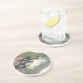 Slapen van suikerglider in mandje zandsteen onderzetter (Zijkant)