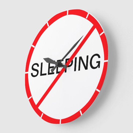 Slapen verboden! grote klok (Hoek)