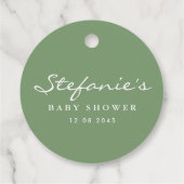 Slapen Wasbeer Krans Baby shower Dank u Bedankjes Labels (Achterkant)