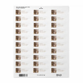 Slapen Weimeraner Hond Mailing Label (Full Sheet)