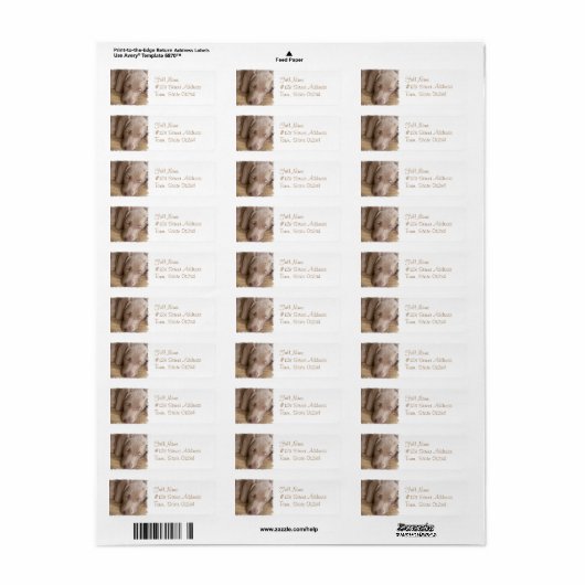 Slapen Weimeraner Hond Mailing Label (Full Sheet)