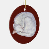 Slapen Witte schilderkunst Keramisch Ornament (Rechts)
