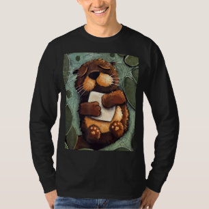 Slapen Zee Otter Party Dier Kleuterschool T-shirt