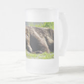 Slapend Alaska Grizzly Beer Matglas Bierpul (Voorkant rechts)