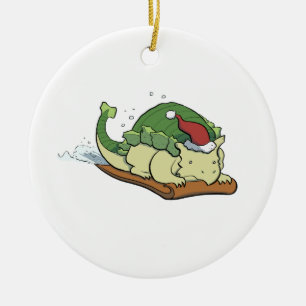 Slapend Ankylosaurus Ornament