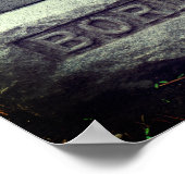 'Slapend Awhile' Lizzie Borden Dog Headstone Poster (Hoek)