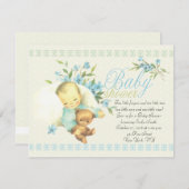  slapend Baby shower Kaart (Voorkant / Achterkant)