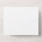Slapend Beer Cub Floral Baby shower Book Request All In One Uitnodiging (Achterkant)