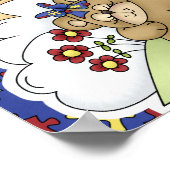 Slapend Beer voor autisme Poster (Hoek)