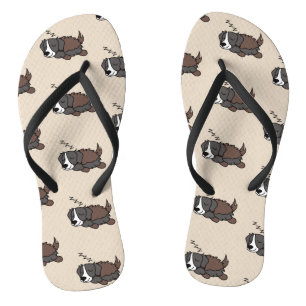 Slapend Dog Australian Shepherd Dierenvriend ZZZ Teenslippers