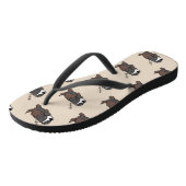 Slapend Dog Australian Shepherd Dierenvriend ZZZ Teenslippers (Schuin)