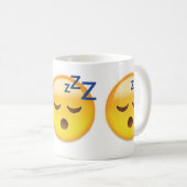 Slapend Face Emoji Koffiemok (Voorkant rechts)