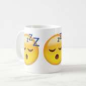 Slapend Face Emoji Koffiemok (Voorkant links)