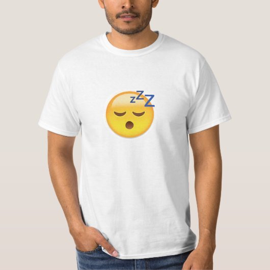 Slapend Face Emoji T-shirt (Voorkant)
