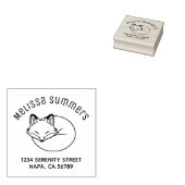 Slapend Fox Arch Adres Rubberstempel (Gestempeld)