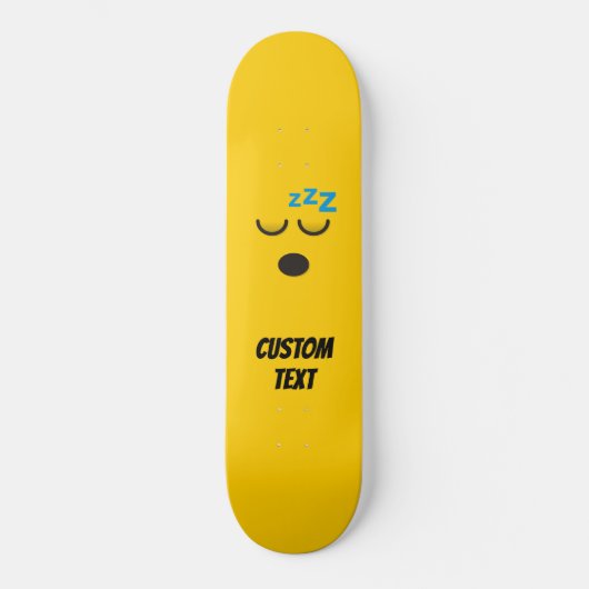 Slapend Gezicht Persoonlijk Skateboard (Voorkant)
