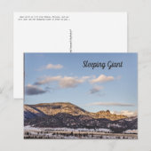 Slapend Giant met een blauwe hemel en wolken Briefkaart (Voorkant / Achterkant)