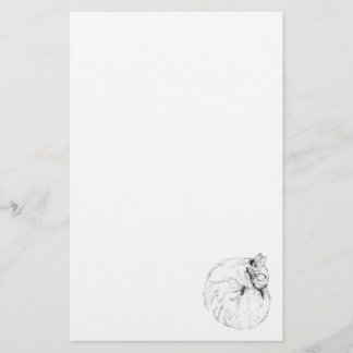 slapend Kat Briefpapier papier