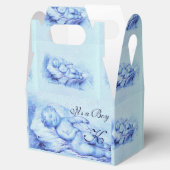 SLAPEND KIND, BLUE BOY BABY SHOWER BEDANKDOOSJES (Geopend)