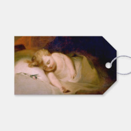 Slapend kind (door Thomas Sully) Cadeaulabel
