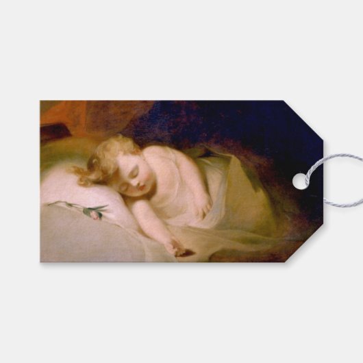 Slapend kind (door Thomas Sully) Cadeaulabel (Voorkant (Horizontaal))