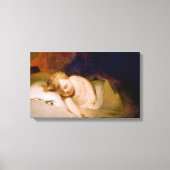 Slapend kind (door Thomas Sully) Canvas Afdruk (Voorkant)