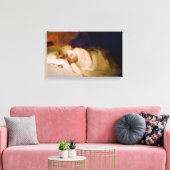 Slapend kind (door Thomas Sully) Canvas Afdruk (Insitu (Woonkamer))