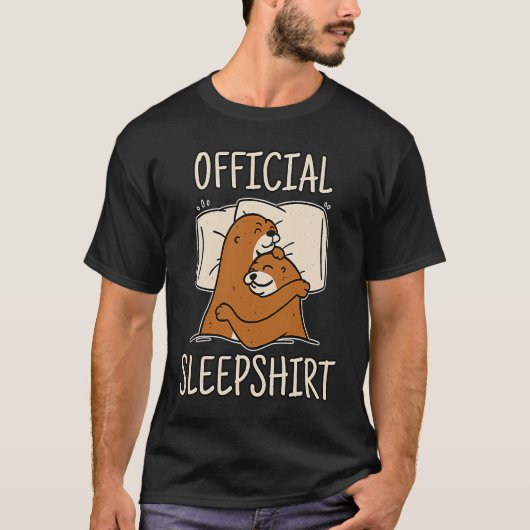 Slapend Otter is perfect voor otter slapen T-shirt (Voorkant)