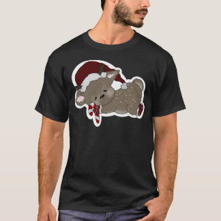 slapend rendier t-shirt
