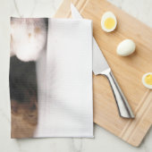 Slapend Rood/Wit Cocker Spaniel Theedoek (Quarter Fold)