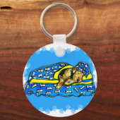 Slapende Airedale Sleutelhanger (Voorkant)