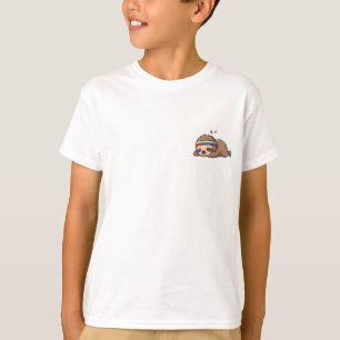Slapende Atletische Luiaard Kinderen T-shirt