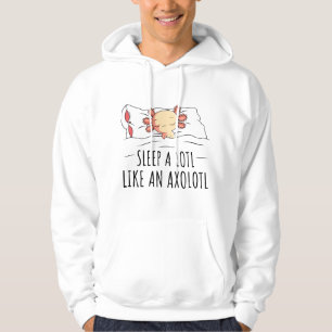 Slapende Axolotl Pyjama's Mexicaanse Salamander Li Hoodie