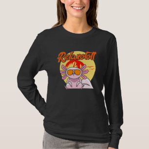 Slapende Axolotl Strand Aquarium Schattige Axolotl T-shirt