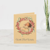  slapende Baby Angel Valentijn Feestdagen Kaart (Voorkant)